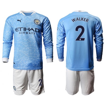 Manchester City Kyle Walker 2 Kind Thuistenue 2020-21 L/S